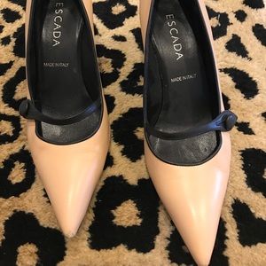 Vintage and Rare hard to find Escada nude pumps